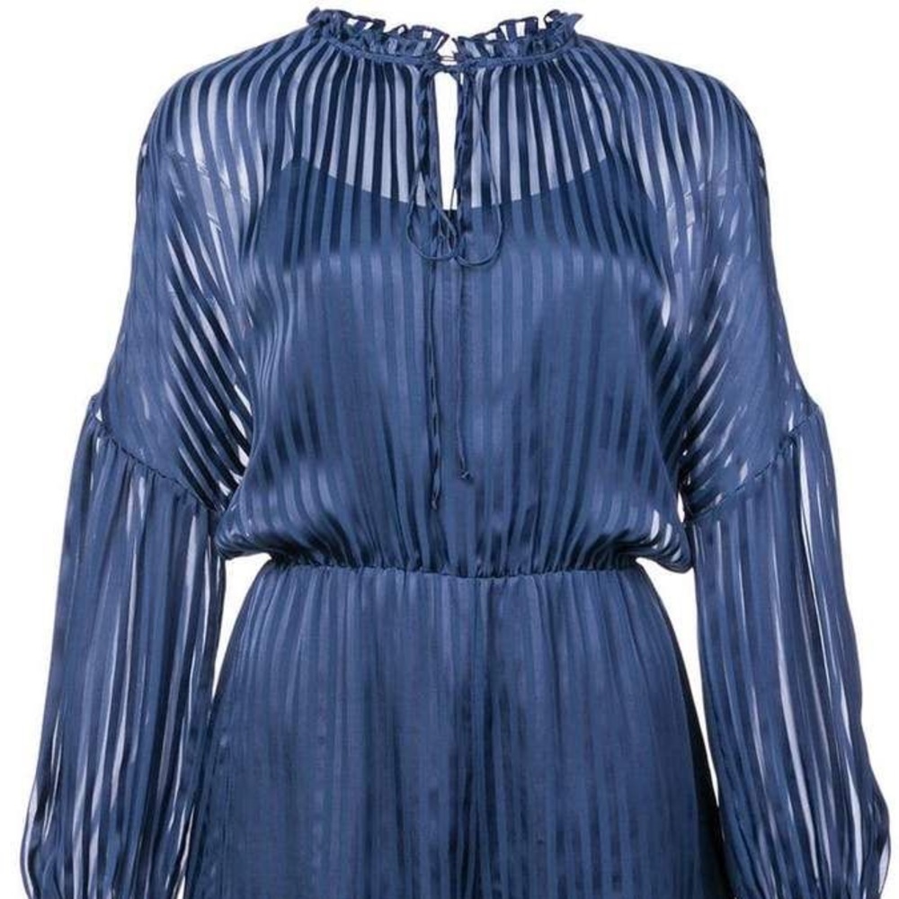 Alice+Olivia ruffle silk blend romper